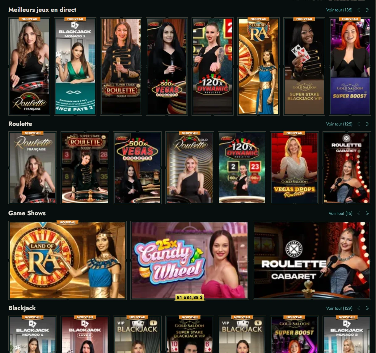 Dolly Casino live dealers